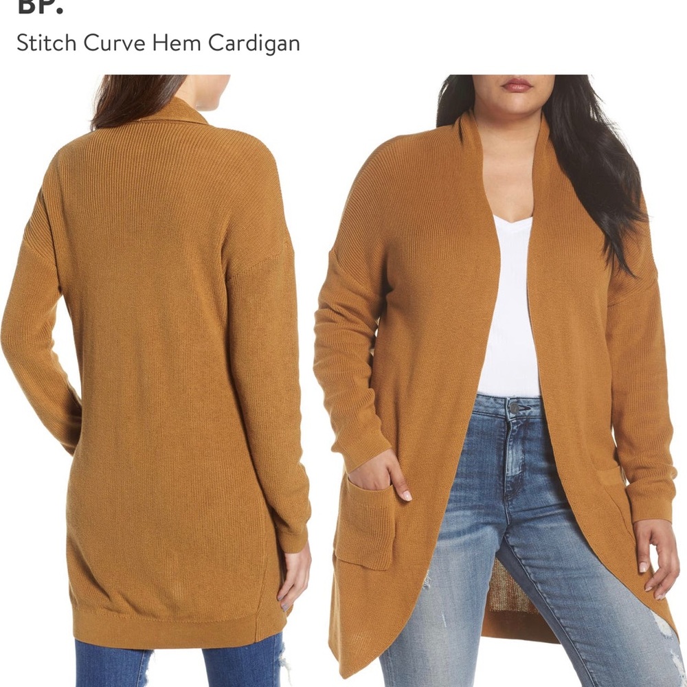 BP Stitch curve hem cardigan